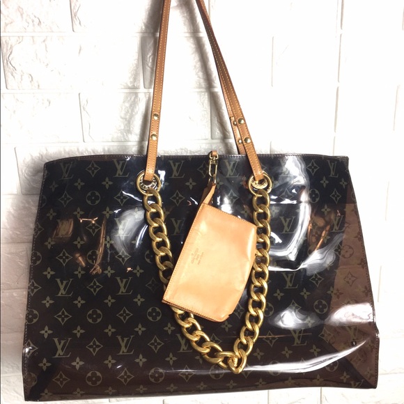 🌟BEACH🌟CLEAR LOUIS VUITTON WITH POUCH - Picture 11 of 11